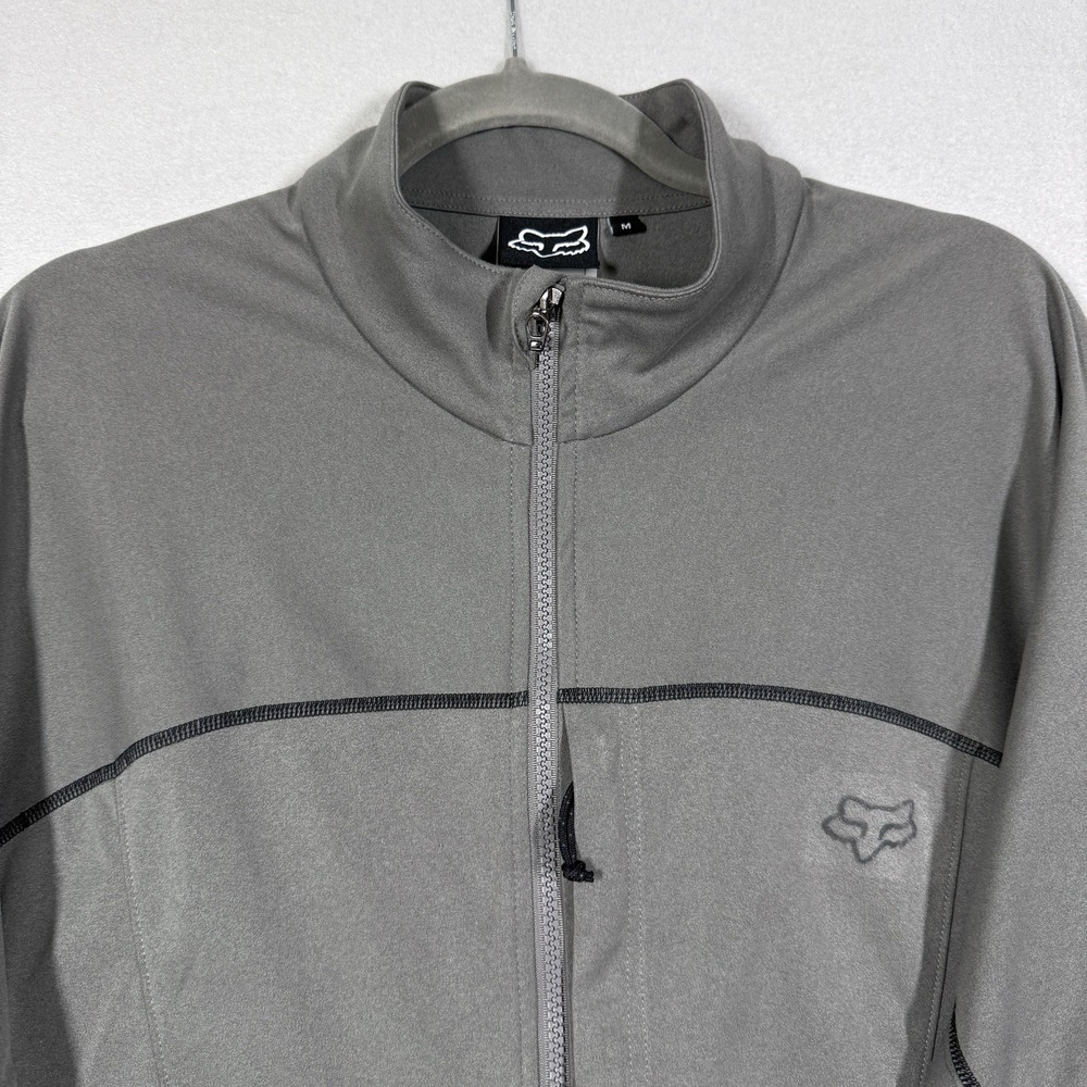 Fox Racing Jacket Men Medium Cycling Full Zip Jacket Stormbreaker Zipped Pockets - Picture 2 of 14